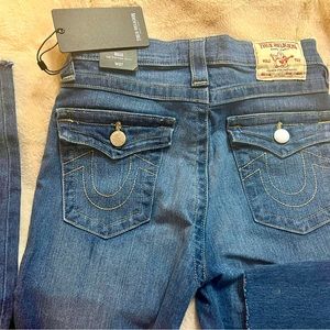 True Religion women’s raw hemmed jeans. Size 27